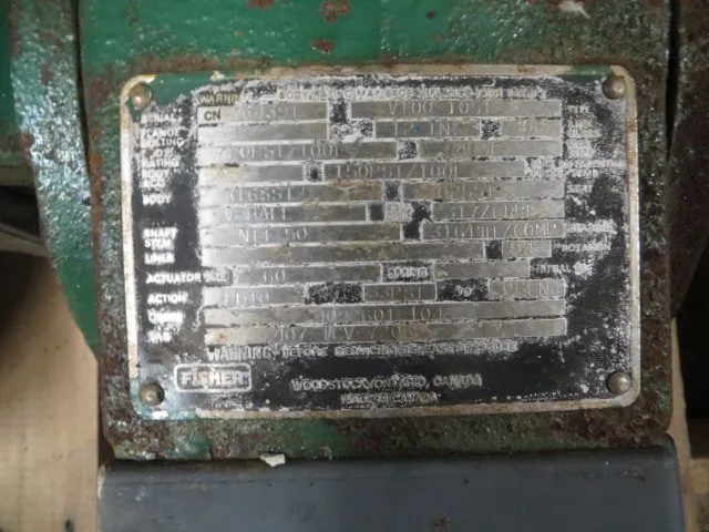 Fisher V-Ball Valve 12″ V100 with actuator