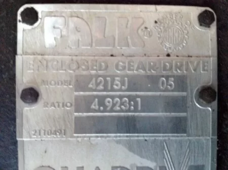Falk Enclosed Gear Drive Model 4215J-05