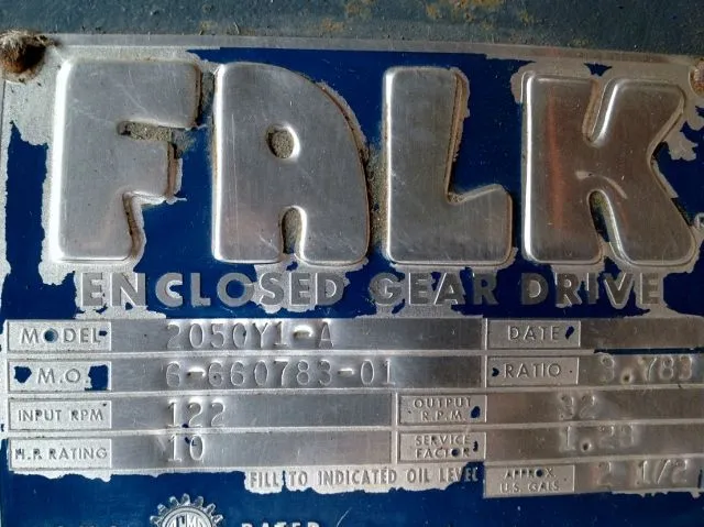 Falk Enclosed Gear Drive Model 2050Y1-A
