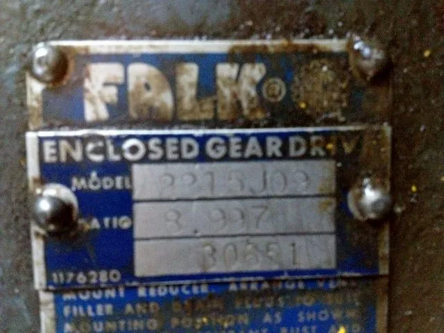 Falk Enclosed Gear Drive Model 2215J-09