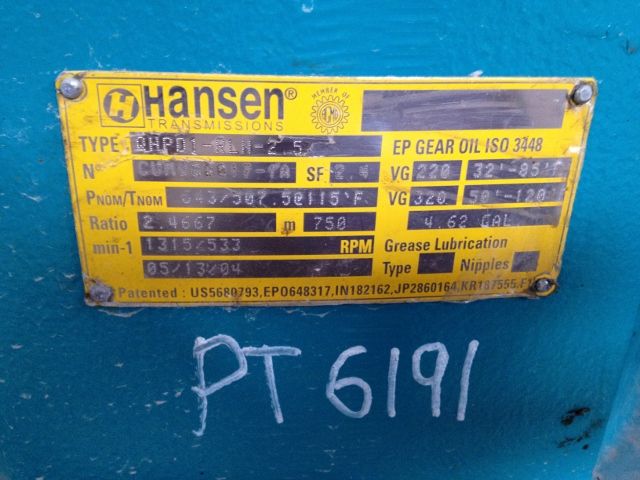 Hansen Reducer Type QHPD1-RLN-2.5