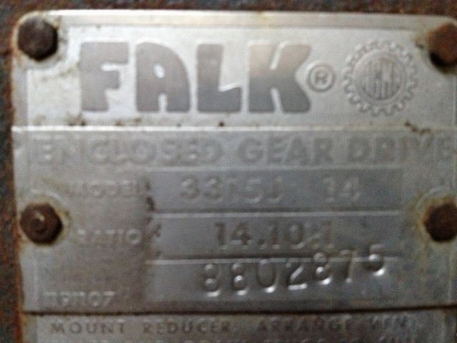 Falk Enclosed Gear Drive Model 3315J-14
