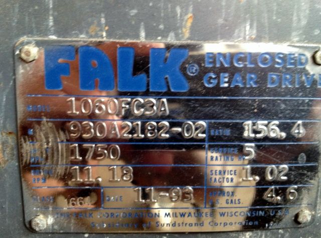 Falk Enclosed Gear Drive Model 1060FC3A, New Surplus