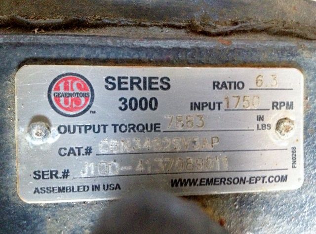 US Gear Motor Series 3000 Ratio 6.3