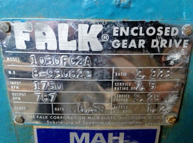 Falk Enclosed Gear Drive Model 5030FC2A