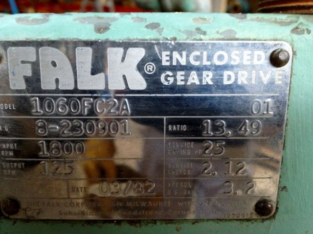 Falk Enclosed Gear Drive Model 1060FC2A