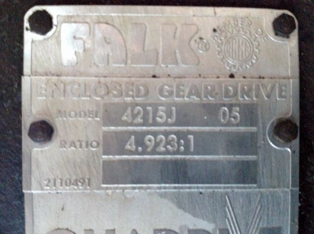 Falk Enclosed Gear Drive Model 4215J-05