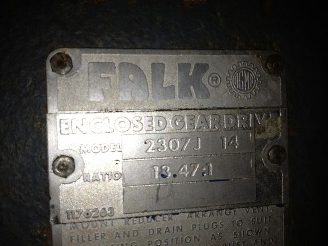Falk Enclosed Gear Drive Model 2307J-14