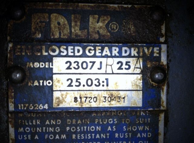 Falk Enclosed Gear Drive Model 2307J-25