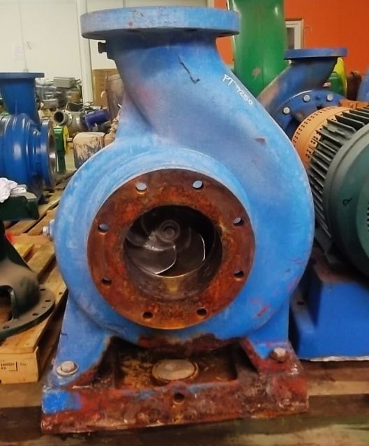 Goulds Pump model 3175 size 8×8-12 with base and motor