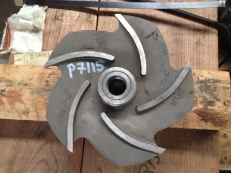 Goulds pump model 3196 impeller, size 8″, 316 Stainless