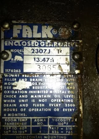 Falk Enclosed Gear Drive Model 2307J-14