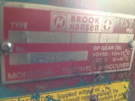 Brook Hansen Gear Drive Type SKZN81C1001