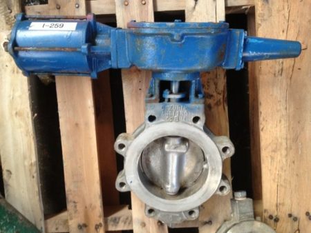 Dezurik 6″ Butterfly Valve type BHP with actuator