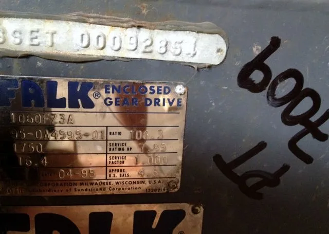 Falk Enclosed Gear Drive Model 1060FZ3A, New Surplus