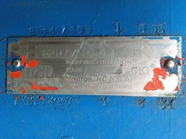 IMO Hydraulic Pump Number 82160/62080RIP088