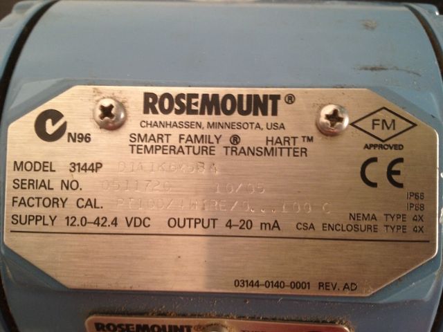 Rosemount 3144P Temperature Transmitter, Temperature Transmitters