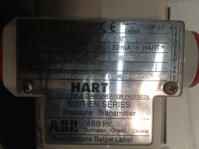 ABB Hart 600T EN Series Pressure Transmitter