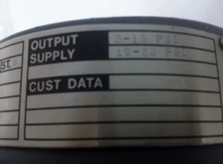 Foxboro Current to Pneumatic Signal Converter model E69F-BI2-S