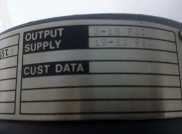 Foxboro Current to Pneumatic Signal Converter model E69F-BI2-S