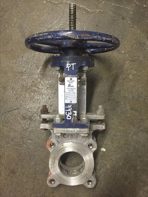 FCC 3″ Knife Gate Valve Hand Wheel Operated