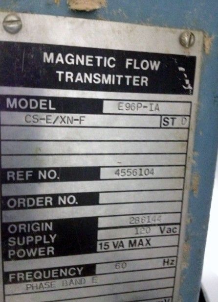 Foxboro Magnetic Flow Transmitter model E96P-IA