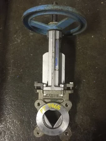 Velan 3″-150 knife gate valve, V-Port Style, hand wheel operated