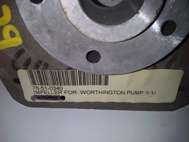 Impeller for Worthington pump