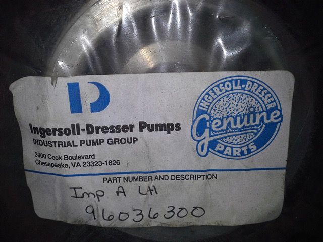 Impeller For Ingersoll Dresser Pump A Lh Pt8085 Peak Machinery