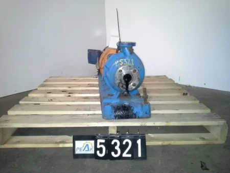 Goulds pump model 3196 STX size 1×1.5-6 with base and motor