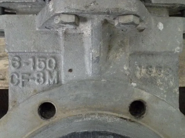 Unknown 6″ -150 knife gate valve with actuator
