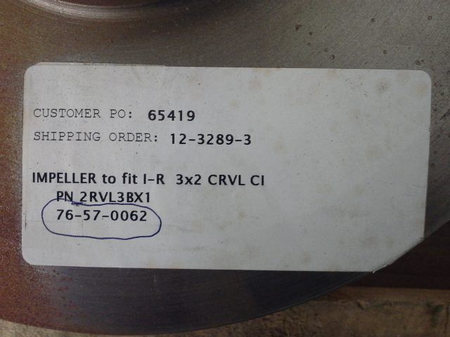 Impeller to fit Ingersoll Rand pump model 3x2CRVL