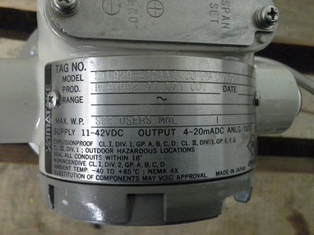 Honeywell ST3000 Pressure Transmitter, Rate Flange 3″-150