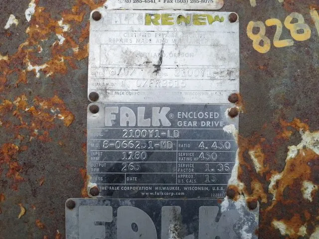 Falk model 2100Y1-LD Enclosed Gear Drive, Falk Renew