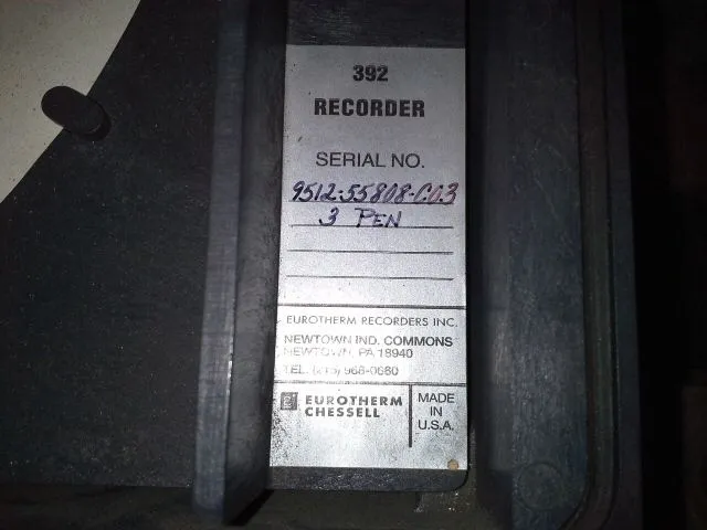 Eurotherm Chessell 392 Recorder, 3 pen