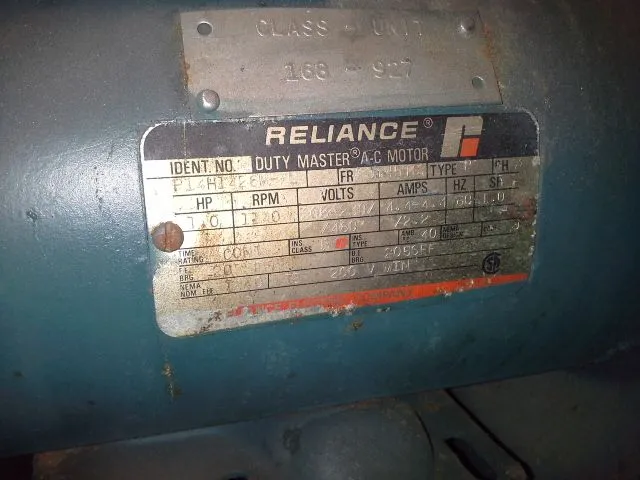 50 hp Reliance Super T DC Motor, 1750 rpm