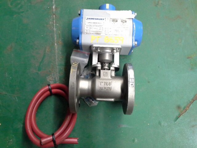 Jamesbury Ball Valve size 1″ with electronic actuator, New