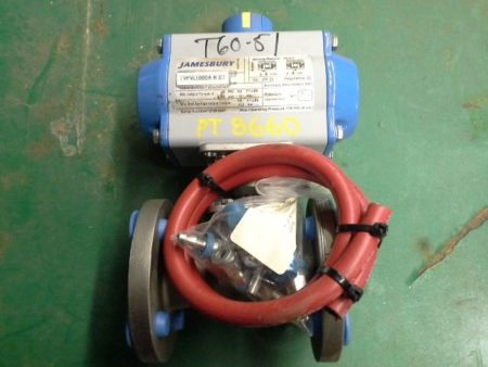 Jamesbury Ball Valve size 1″ with electronic actuator, New