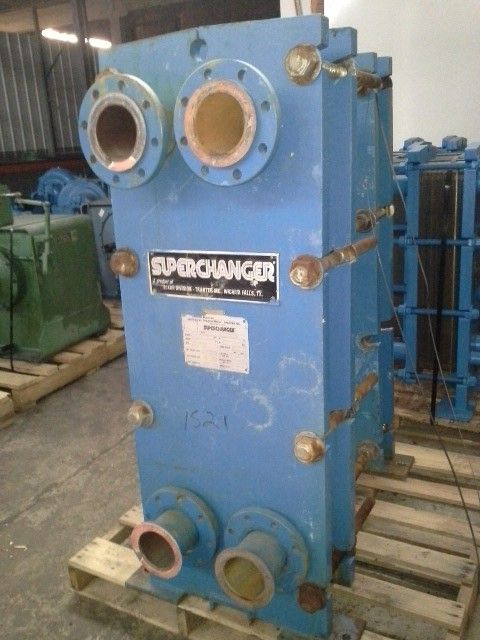 Superchanger Plate Heat Exchanger Model S3-HJ-26,  100 psi