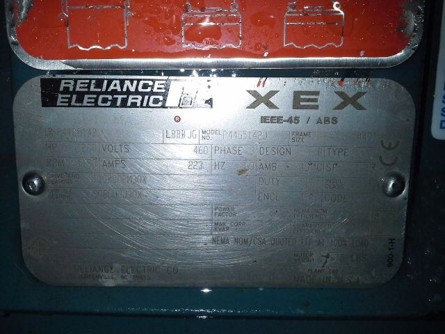200 hp Reliance Electric AC Motor