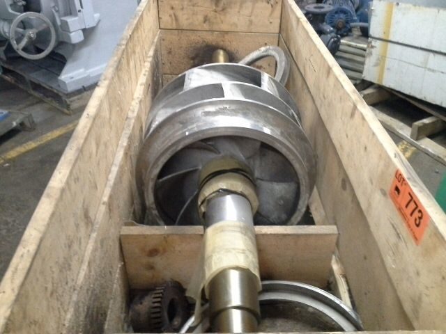 Rotating Assembly with Impeller for Warren pump model DLB 30x30x31, size 27.575\