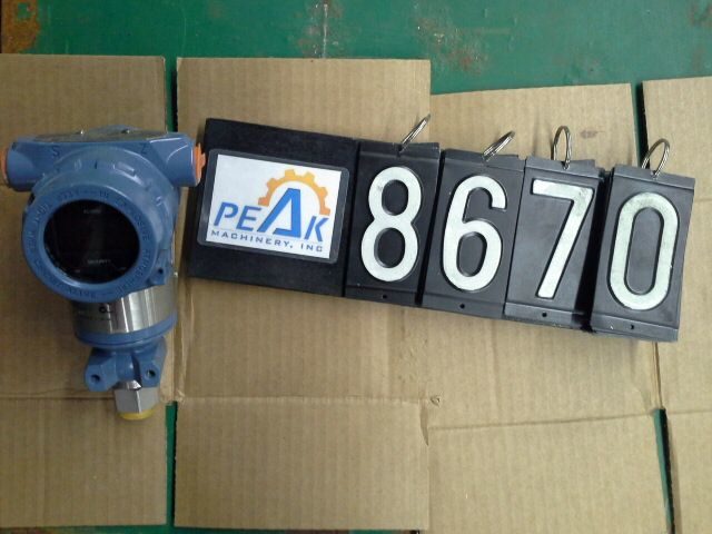 Rosemount Pressure Transmitter model 3051TA1A2B21AB4M5C6, Cal. o to 30 psi, New