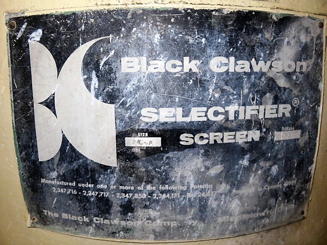 Black Clawson Selectifier Screen 24P Pressure Screen