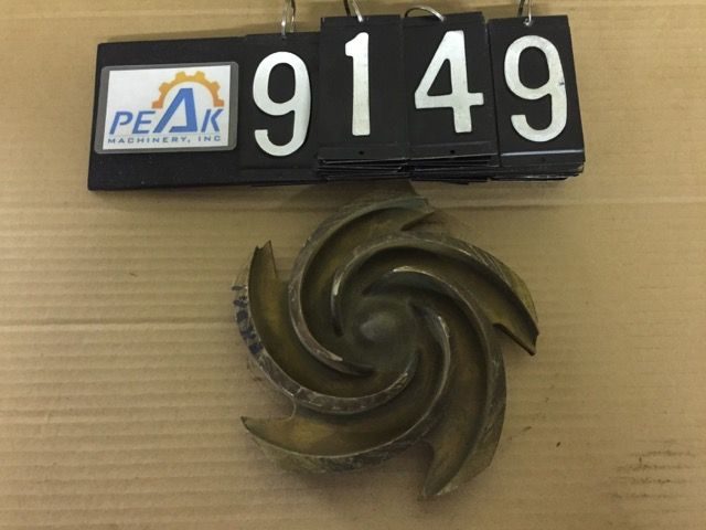 Goulds 3196 Impeller, 6 vane open, size 7 1/2\
