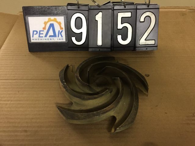 Goulds 3196 Impeller, 6 vane open, size 7 1/2\