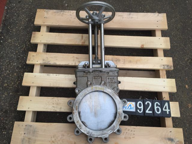 NPV 10″-150 knife gate valve, hand wheel operated