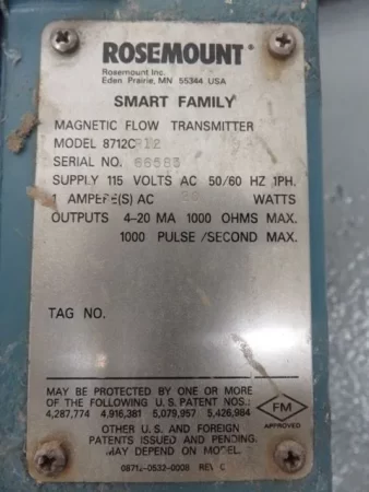 Rosemount 8712CR12 Remote Mount Magnetic Flowmeter Control
