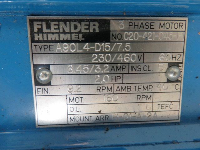 Flender Himmel type FDA100, Ratio 181.39:1 Gear Drive