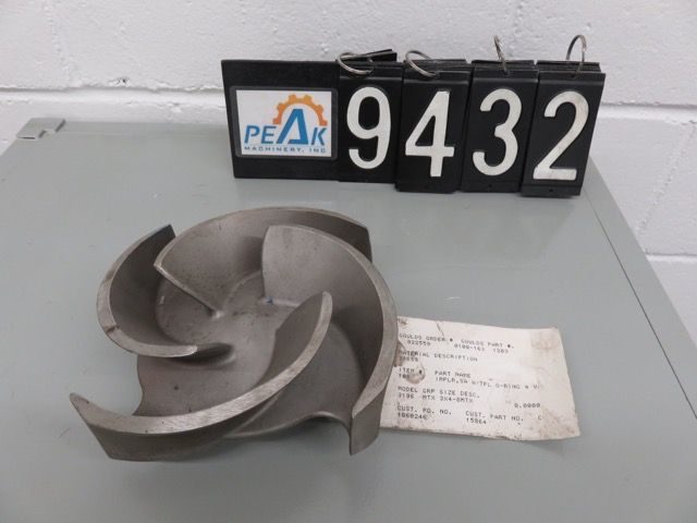 Impeller for Goulds pump model 3196 size 3x4-8, New