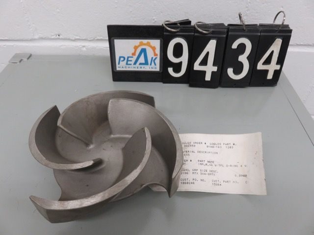 Impeller for Goulds pump model 3196 size 3x4-8, New